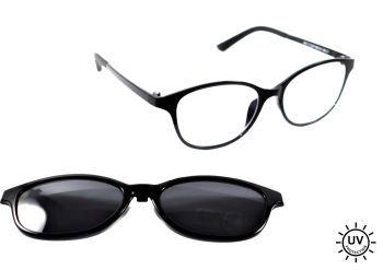 Occhiali Protettivi Anti Luce Blu Bambina Per Pc, Tv E Tablet Con Clip 10-13 Anni